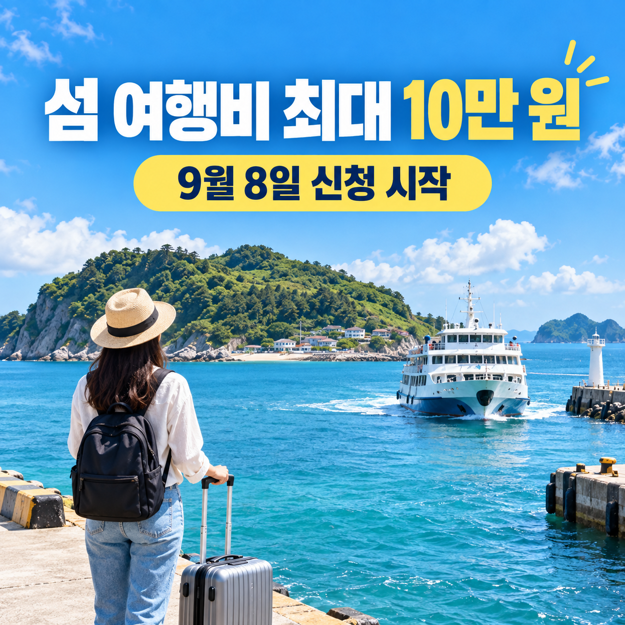 2026 섬 여행비 최대 10만 원 지원 신청 안내